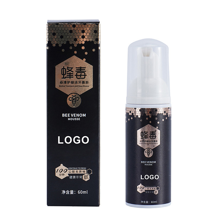 Dentes de bambu naturais do carvão vegetal que claream o pó de dente preto do sabor da hortelã do gel das anti cavidades do dentífrico