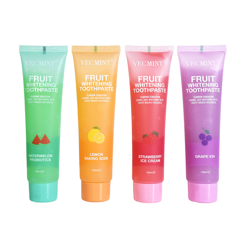 VEC MINT 100 ml Sabor de frutas Branqueamento de dentes Limpeza básica Cuidados orais Creme dental refrescante