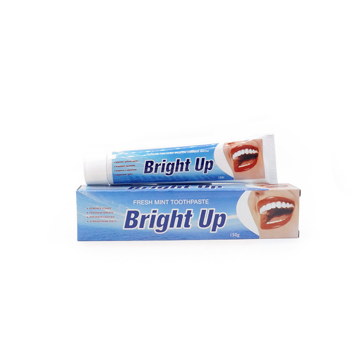 Fábrica de fabricação 150g sabor de hortelã respiração fresca dente dente clareamento de dente pasta de dente