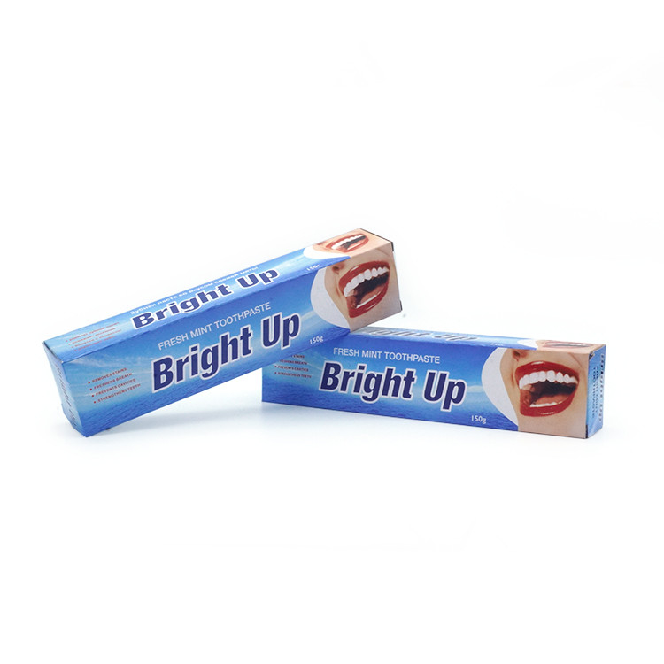 Fábrica de fabricação 150g sabor de hortelã respiração fresca dente dente clareamento de dente pasta de dente