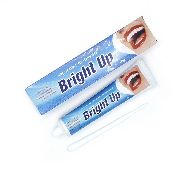 Fábrica de fabricação 150g sabor de hortelã respiração fresca dente dente clareamento de dente pasta de dente