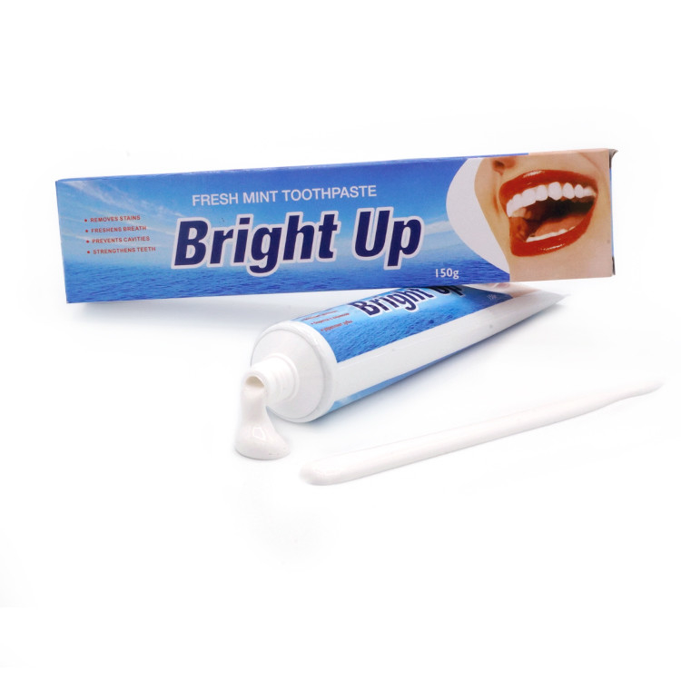 Fábrica de fabricação 150g sabor de hortelã respiração fresca dente dente clareamento de dente pasta de dente