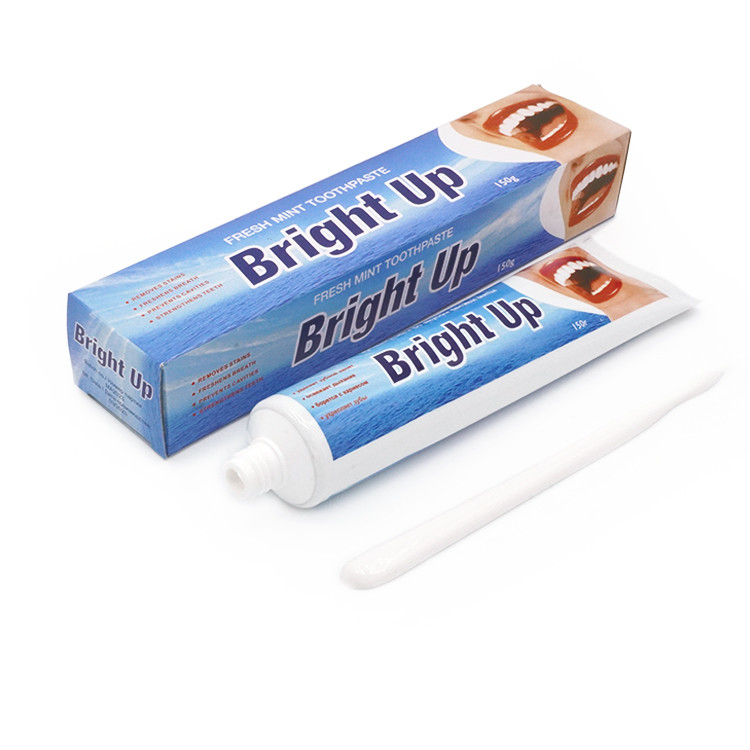 Fábrica de fabricação 150g sabor de hortelã respiração fresca dente dente clareamento de dente pasta de dente