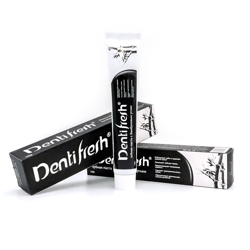 COOL ATE Pasta de dentes de carvão de bambu - Remove manchas e protege gengivas 100g Fortalece os dentes Frescura duradoura e sensação de limpeza