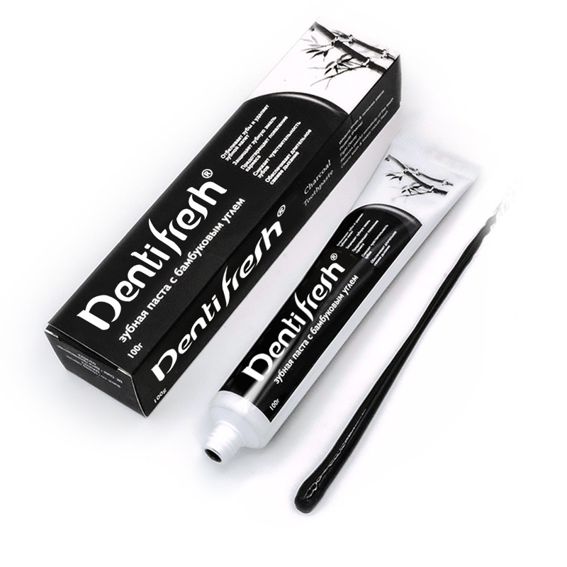COOL ATE Pasta de dentes de carvão de bambu - Remove manchas e protege gengivas 100g Fortalece os dentes Frescura duradoura e sensação de limpeza