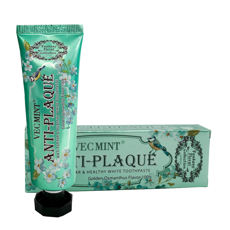 VECMINT Osmanthus pasta de dentes 100g Pasta de dentes para dentes saudáveis coleção floral de luxo venda quente fábrica entrega direta