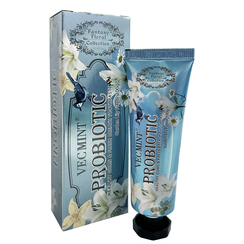 VECMINT Lily Creme Dentário 100g Creme Dentário para Dentes Saudáveis Coleção Floral Fantástica Venda Quente Fábrica Entrega Direta