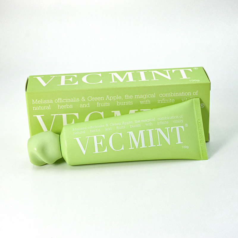 VECMINT 100g de pasta de dentes: liberte a vitalidade oral com ervas e frutas naturais mágicas (Melissa officinalis e maçã verde)