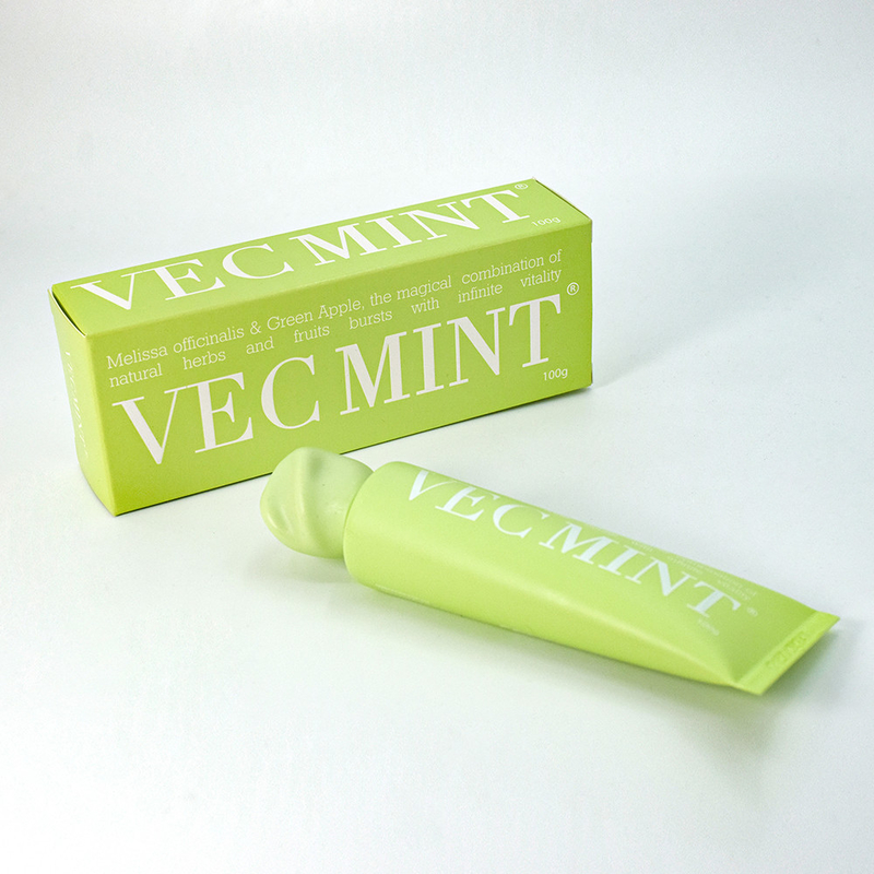 VECMINT 100g de pasta de dentes: liberte a vitalidade oral com ervas e frutas naturais mágicas (Melissa officinalis e maçã verde)