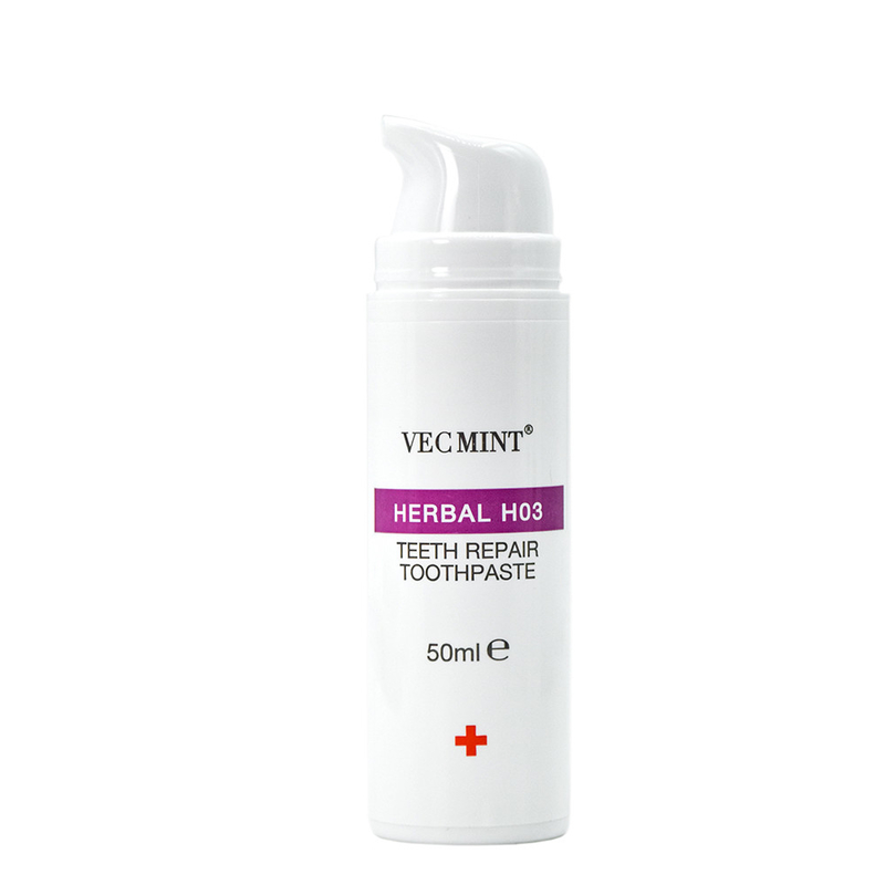 VECMINT Herbal H01 Branqueador de Dentes Creme dental 50 ml Fórmula de Ervas para Dentes Branqueamento inteligente Extracto de Ervas