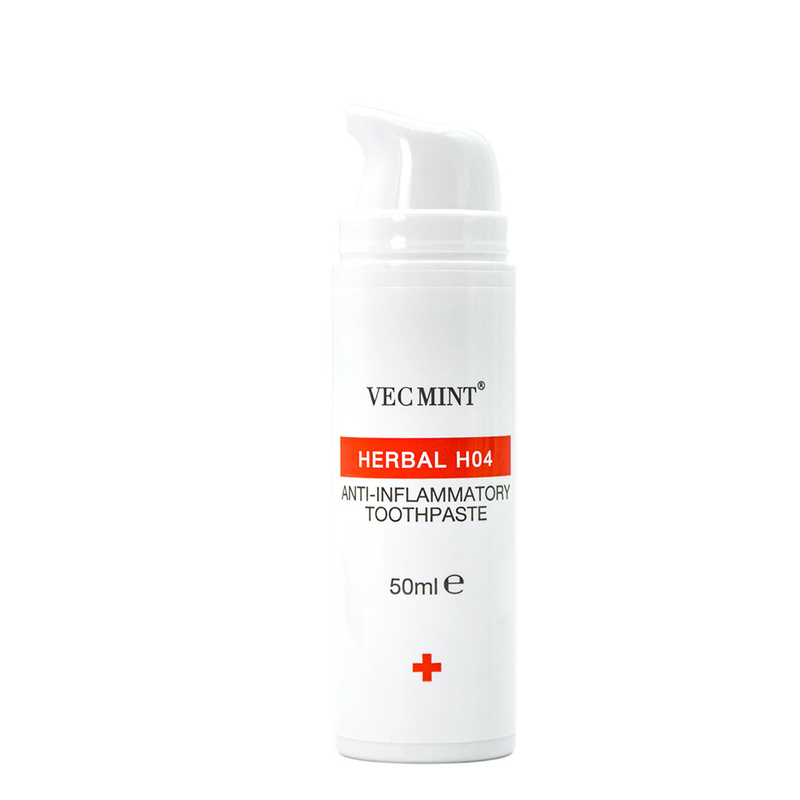 50 ml VECMINT Herbal H02 Anti- sensibilidade de pasta de dentes: Mistura natural de ervas para cuidados orais sensíveis