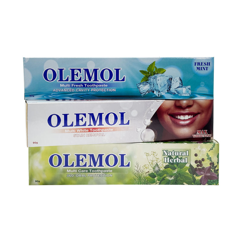 OLEMOL Natural Herbal Multi Care Creme Dental 140g - Proteção Oral 360° Produto de higiene dental para cuidados orais diários