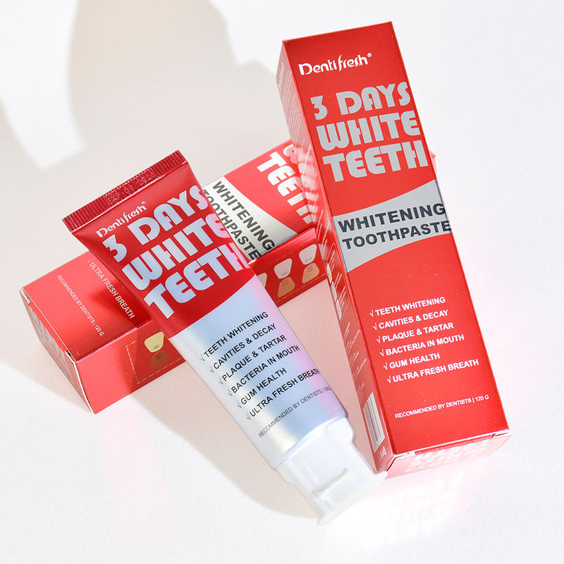 Creme dental clareador avançado de dentes em 3 dias com fitato de sódio para um sorriso mais brilhante