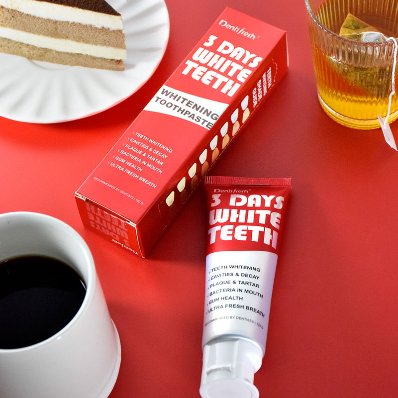 Creme dental clareador avançado de dentes em 3 dias com fitato de sódio para um sorriso mais brilhante