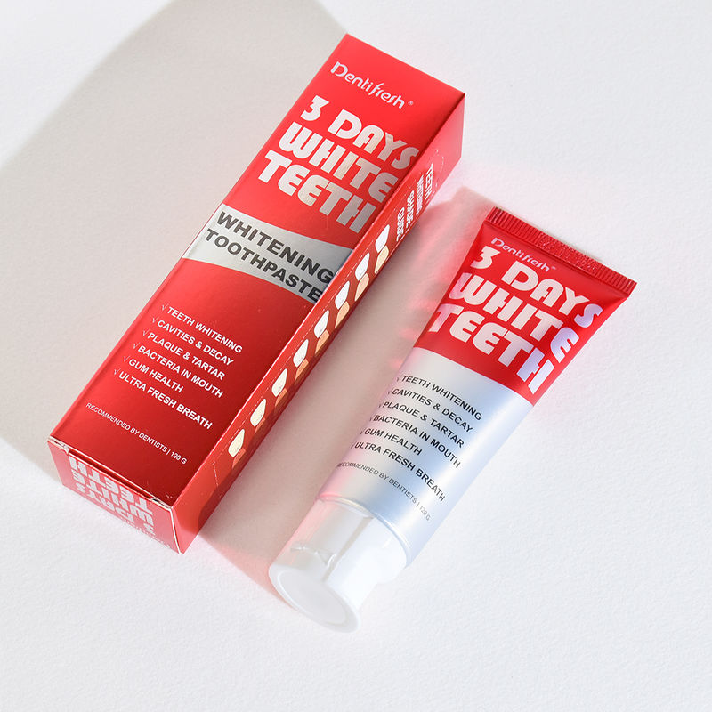 Creme dental clareador avançado de dentes em 3 dias com fitato de sódio para um sorriso mais brilhante