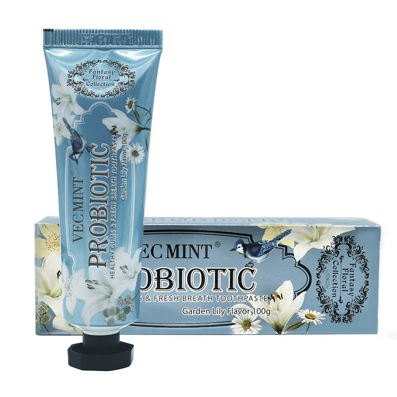 Caixa de tubos de cartão pasta dentária para cuidados orais com efeito branqueador leve e PASTE na embalagem branqueadora