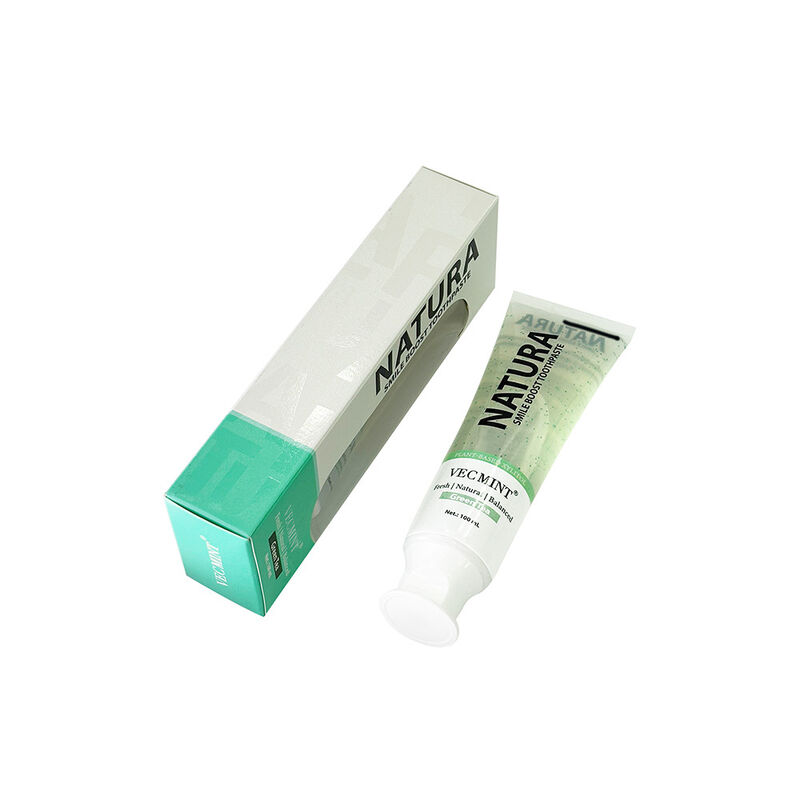 NATURA VECMINT Smile Boost Creme Dentário Natural de Base Vegetal, Sabor de Chá Verde, Fresco e Equilibrado