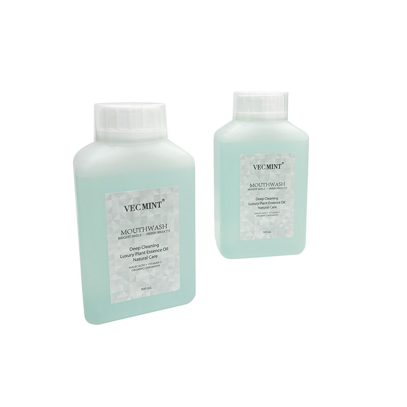 VECMINT Boca Natural - Limpeza Profunda Cuidados Orais Enxaguar com óleo de essência vegetal de luxo para o hálito fresco 500 ml