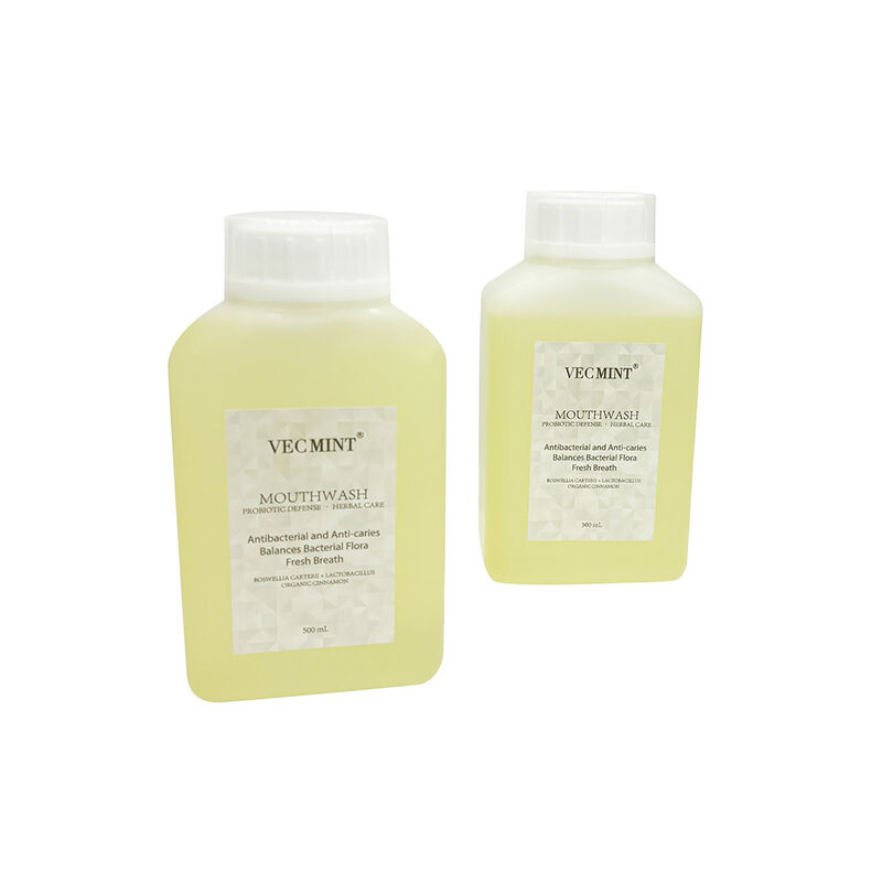 VECMINT Probiótico Defesa Boca de Ervas - Antibacteriano Anti-Cáveas Enxaguante Oral (Equilíbrio da Flora Bacteriana e Respiração Fresca) 500 ml Por Venda