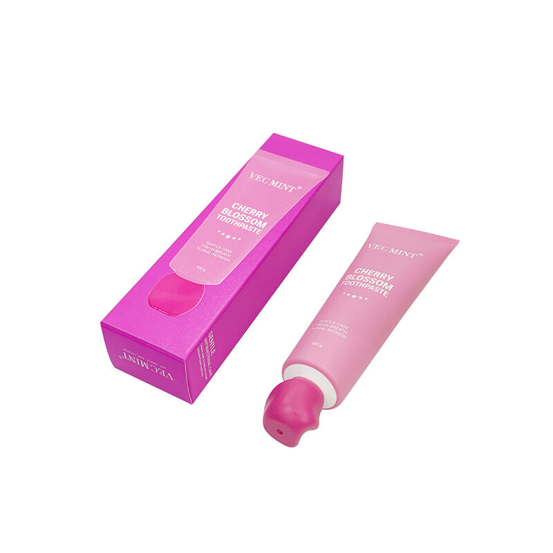 VECMINT 100g Cherry Blossom Flavor Toothpaste - Gentle Oral Care for Teeth Repair & Long-Lasting Fresh Breath, Daily Use Fluoride-Free Paste