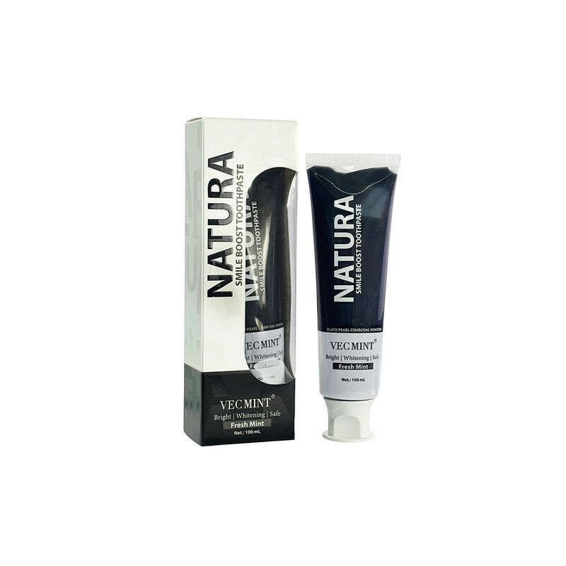 Creme Dentário de Carvão Ativado Ingredientes de Ervas Adequados para Adultos e Adolescentes Limpeza Natural e Cuidados Orais