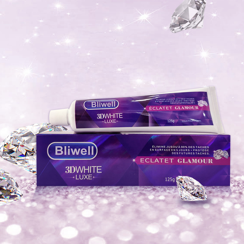 Esmalte a hortelã branca brilhante orgânica segura do dentífrico 3D Flavoured o dentífrico para adultos